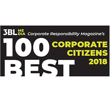 #BL ME DIA Corporate Responsibility Magazine's 100 Best Corporate Citizens 2018