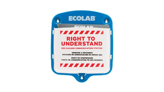 Safety guidelines sign
