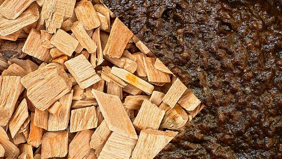 wood chips, cooked pulp, uniform wood cooking agent